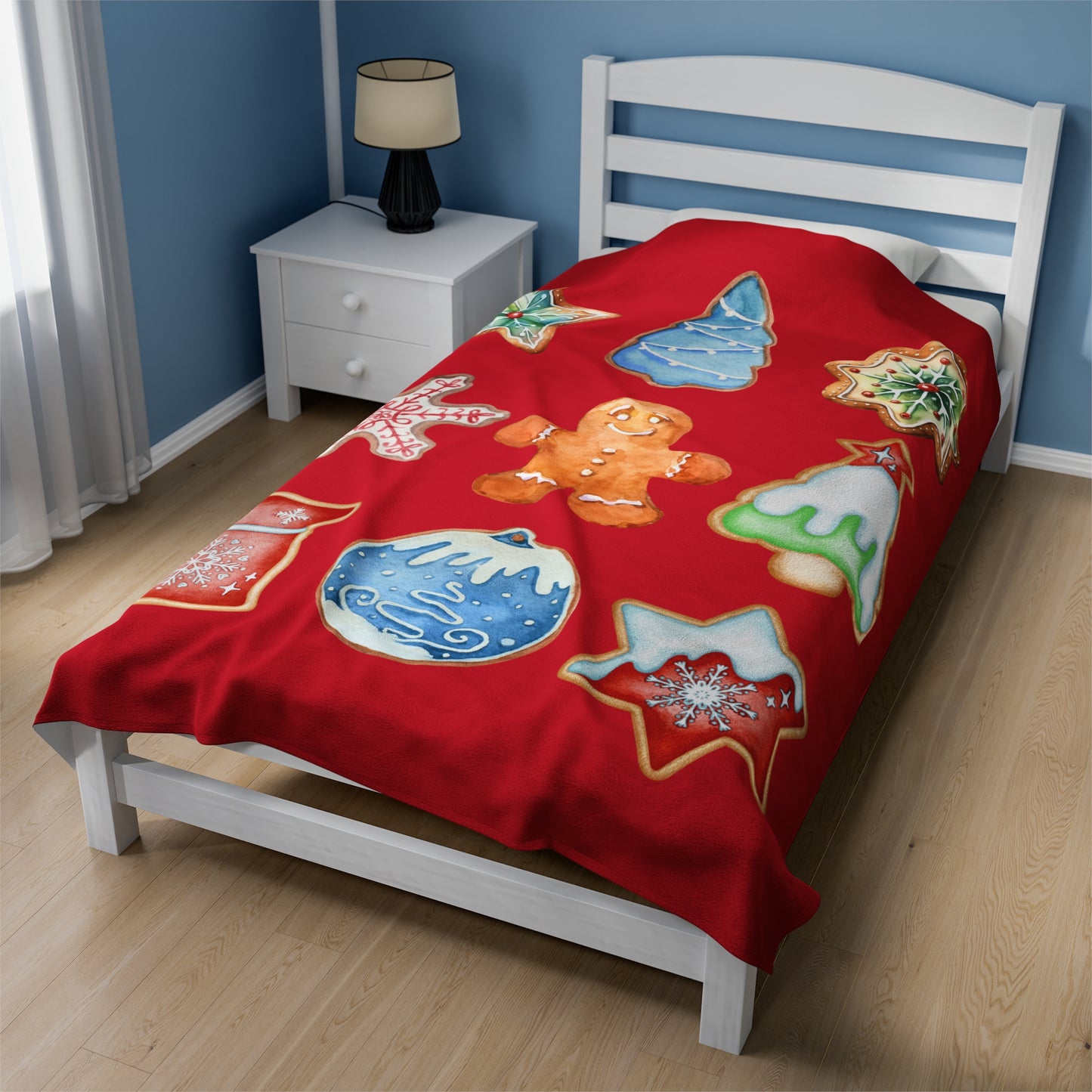 Iced Christmas Velveteen Plush Blanket