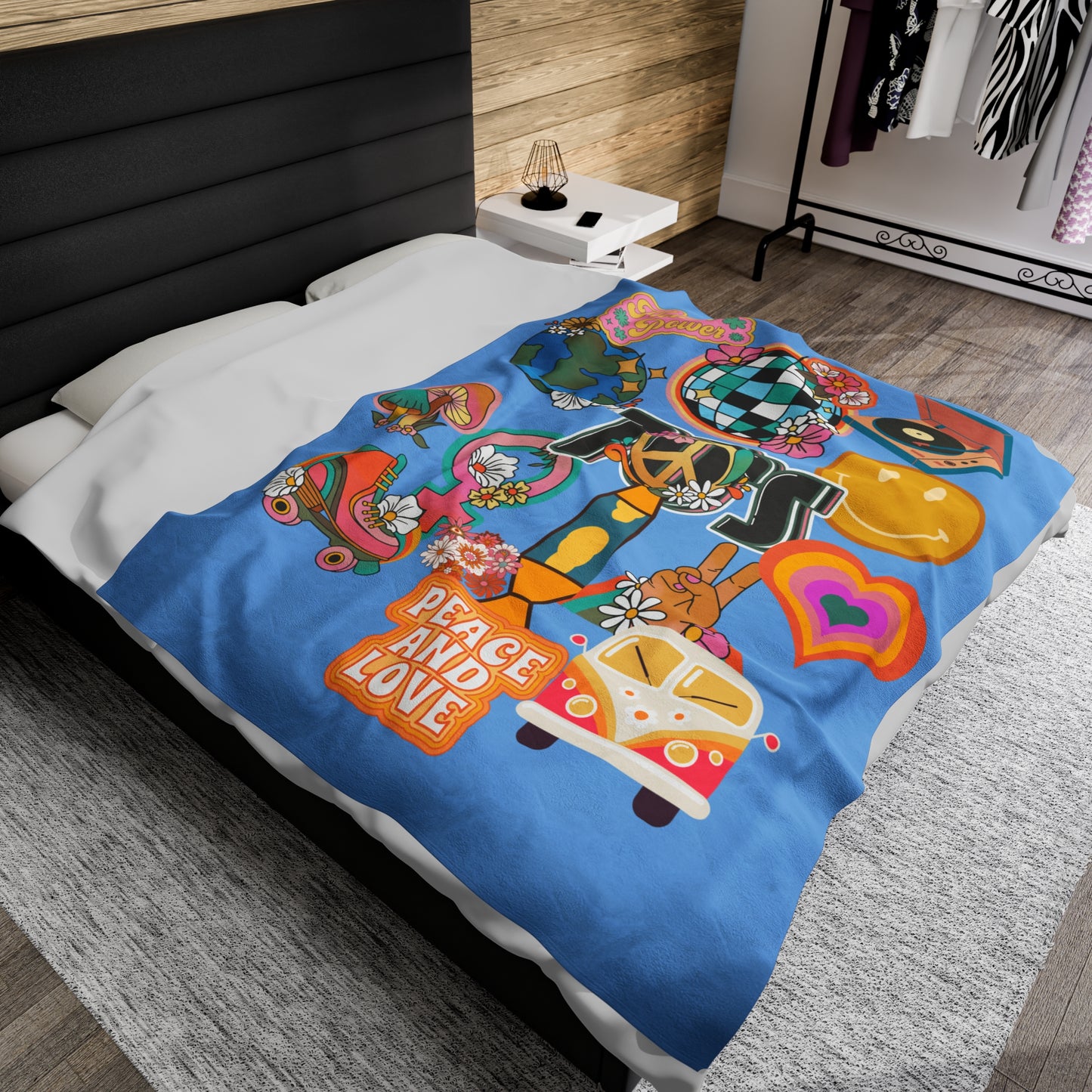 The 70’s Velveteen Plush Blanket