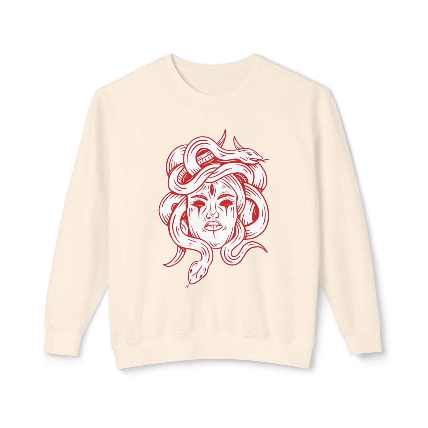 Medusa Unisex Lightweight Crewneck Sweatshirt