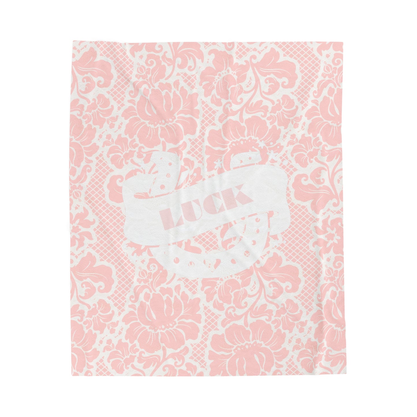 Lace and Luck Velveteen Plush Blanket