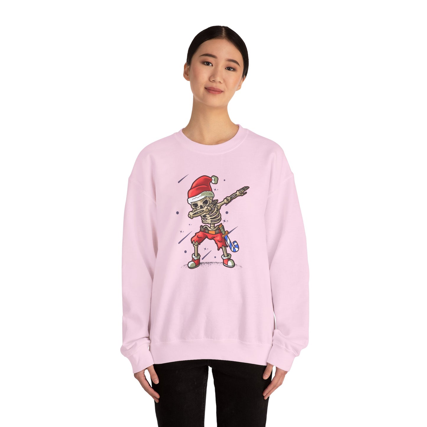Skelly Dabbin Santa Unisex Heavy Blend™ Crewneck Sweatshirt