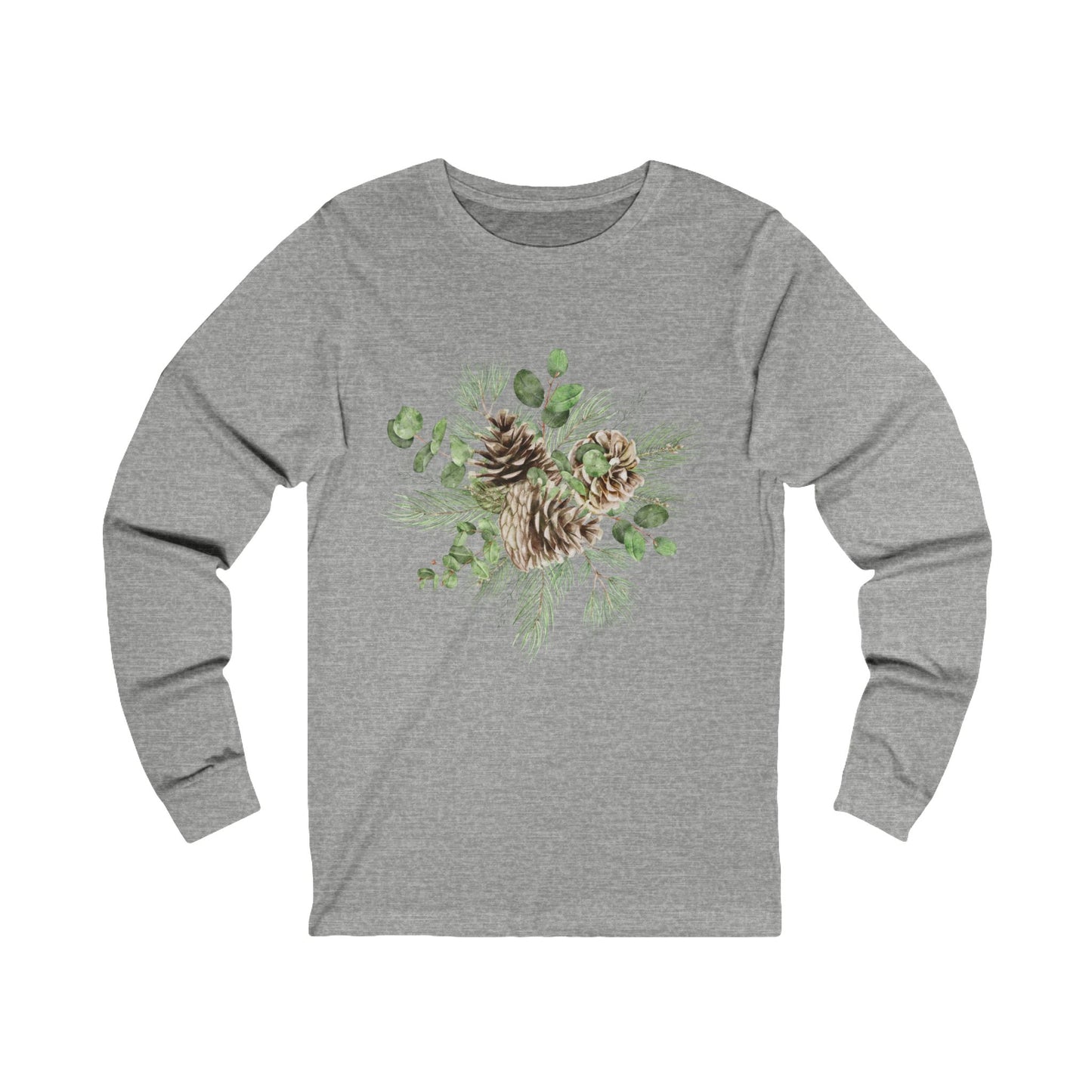 Winter Pinecones Unisex Jersey Long Sleeve Tee
