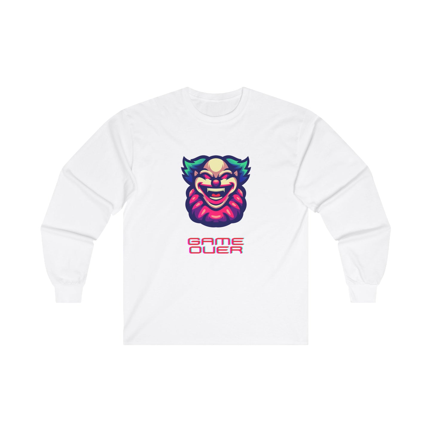 Game Over Clown Unisex Ultra Cotton Long Sleeve Tee