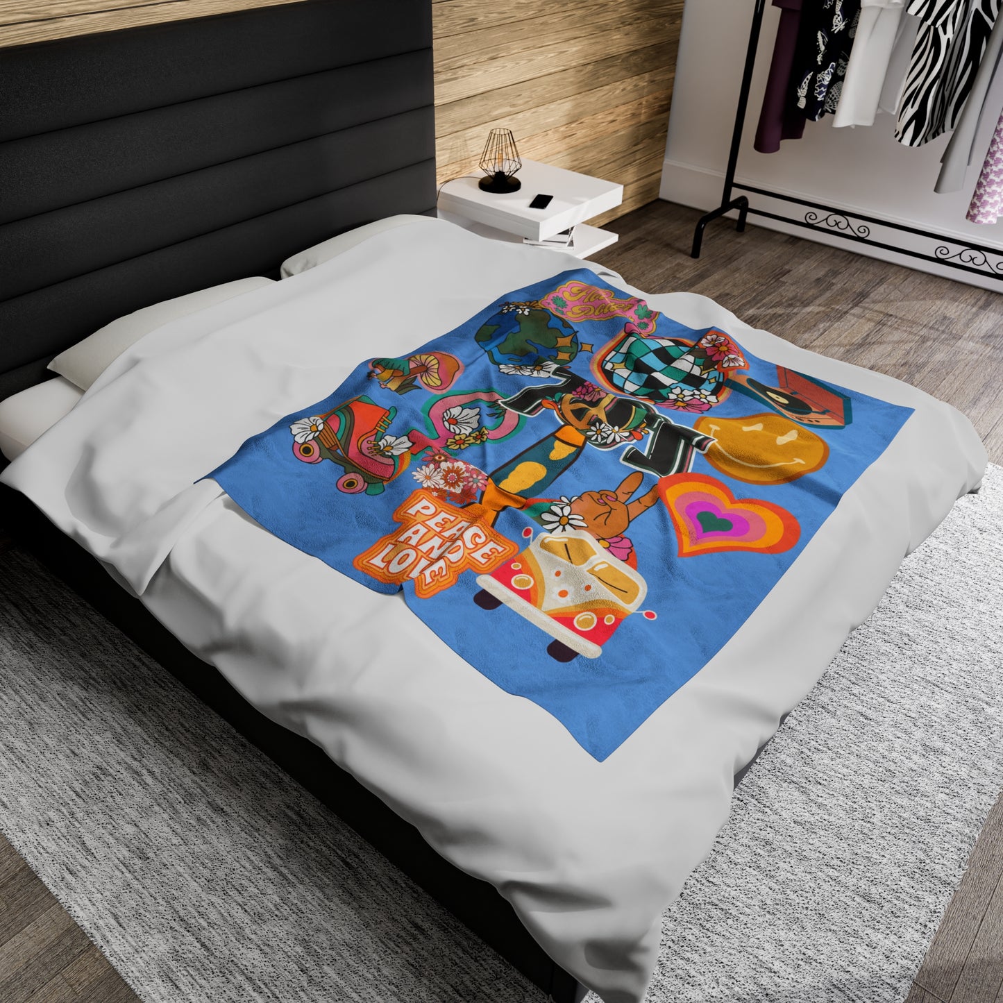 The 70’s Velveteen Plush Blanket