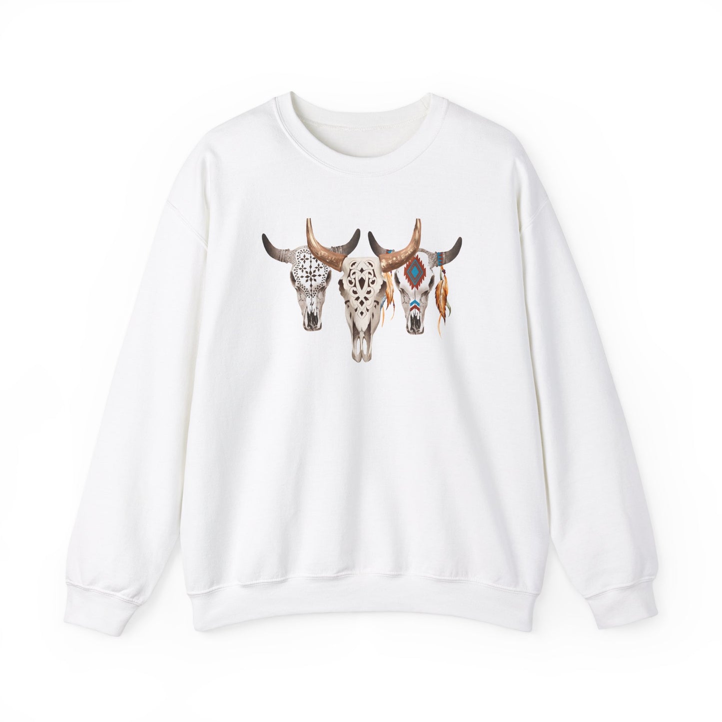 Bull Headed Trio Unisex Heavy Blend™ Crewneck Sweatshirt