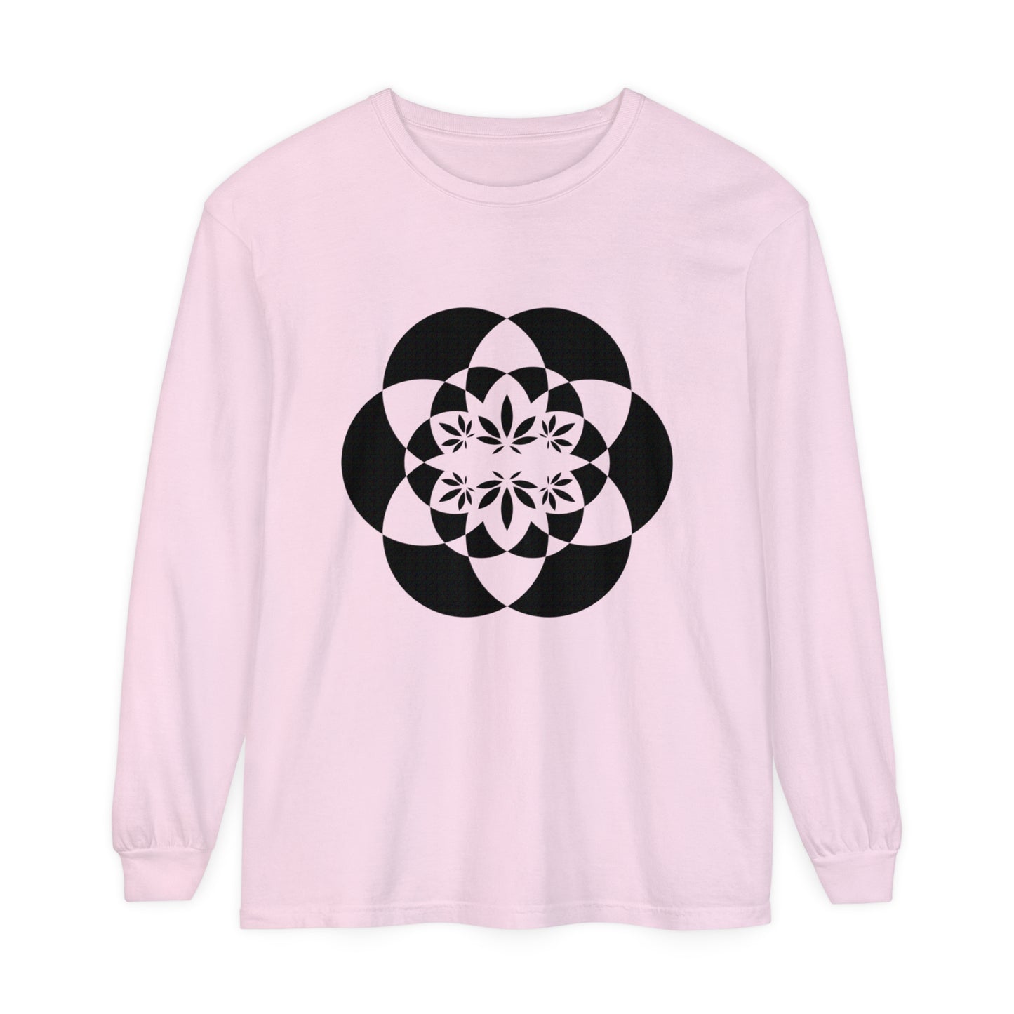 Flower for Life Unisex Garment-dyed Long Sleeve T-Shirt