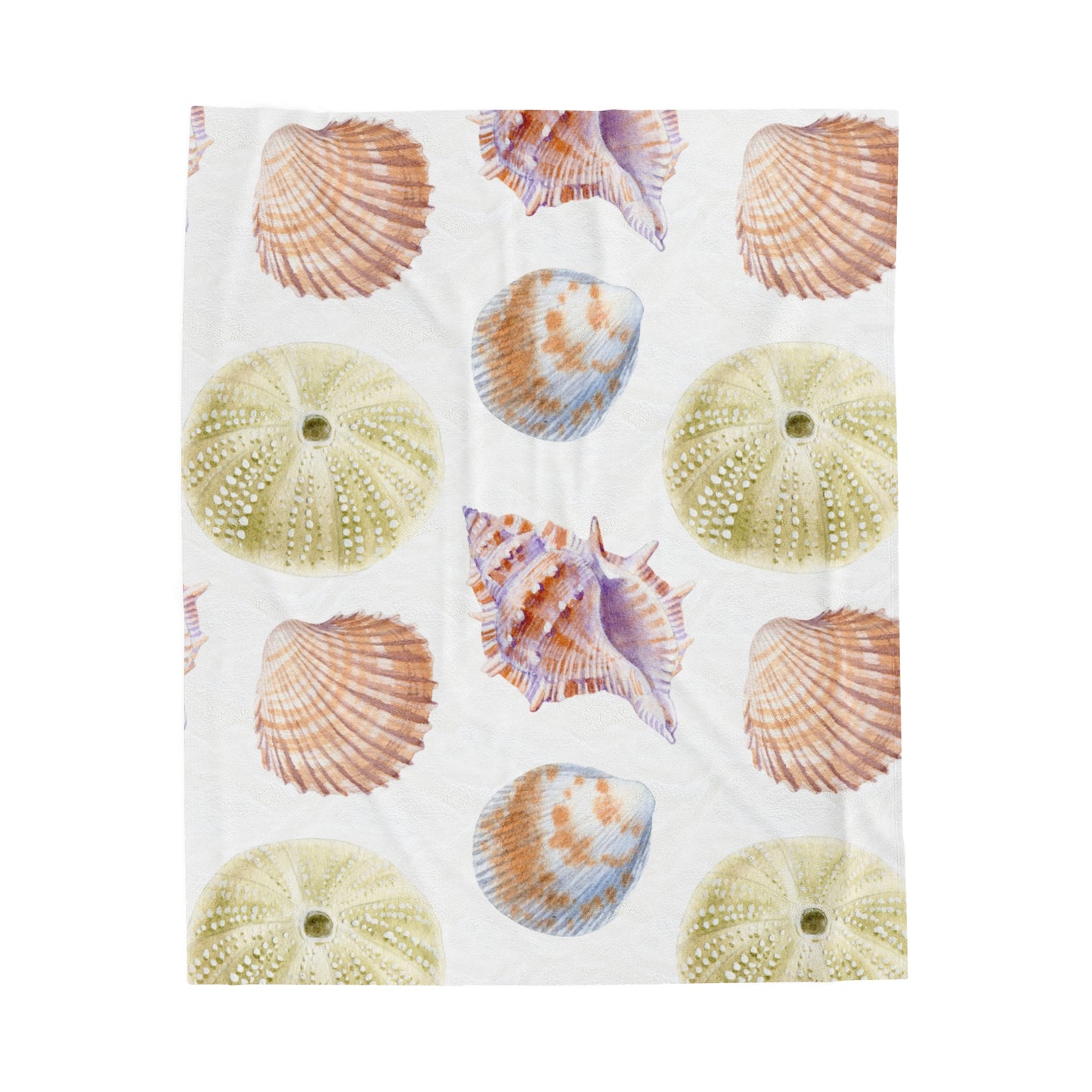 Shells Velveteen Plush Blanket