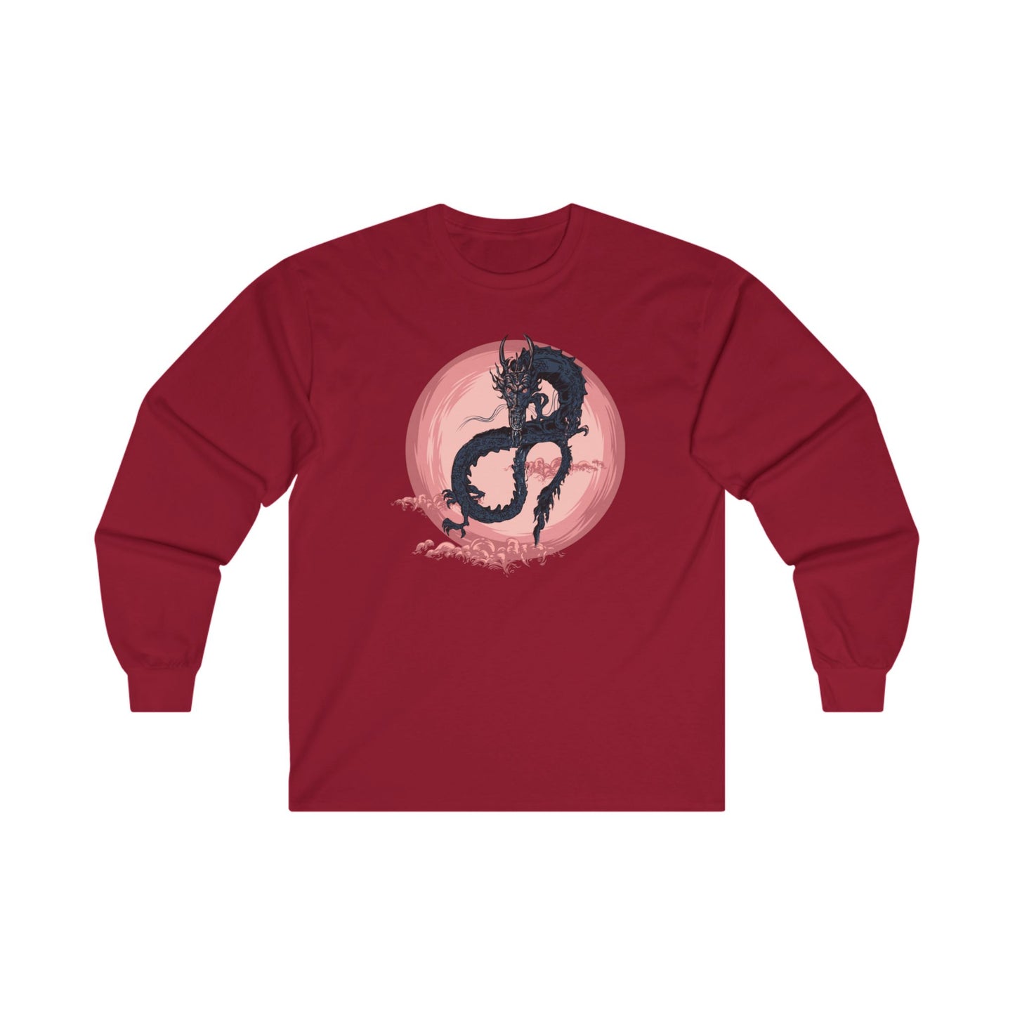 Pink Moon Dragon Unisex Ultra Cotton Long Sleeve Tee