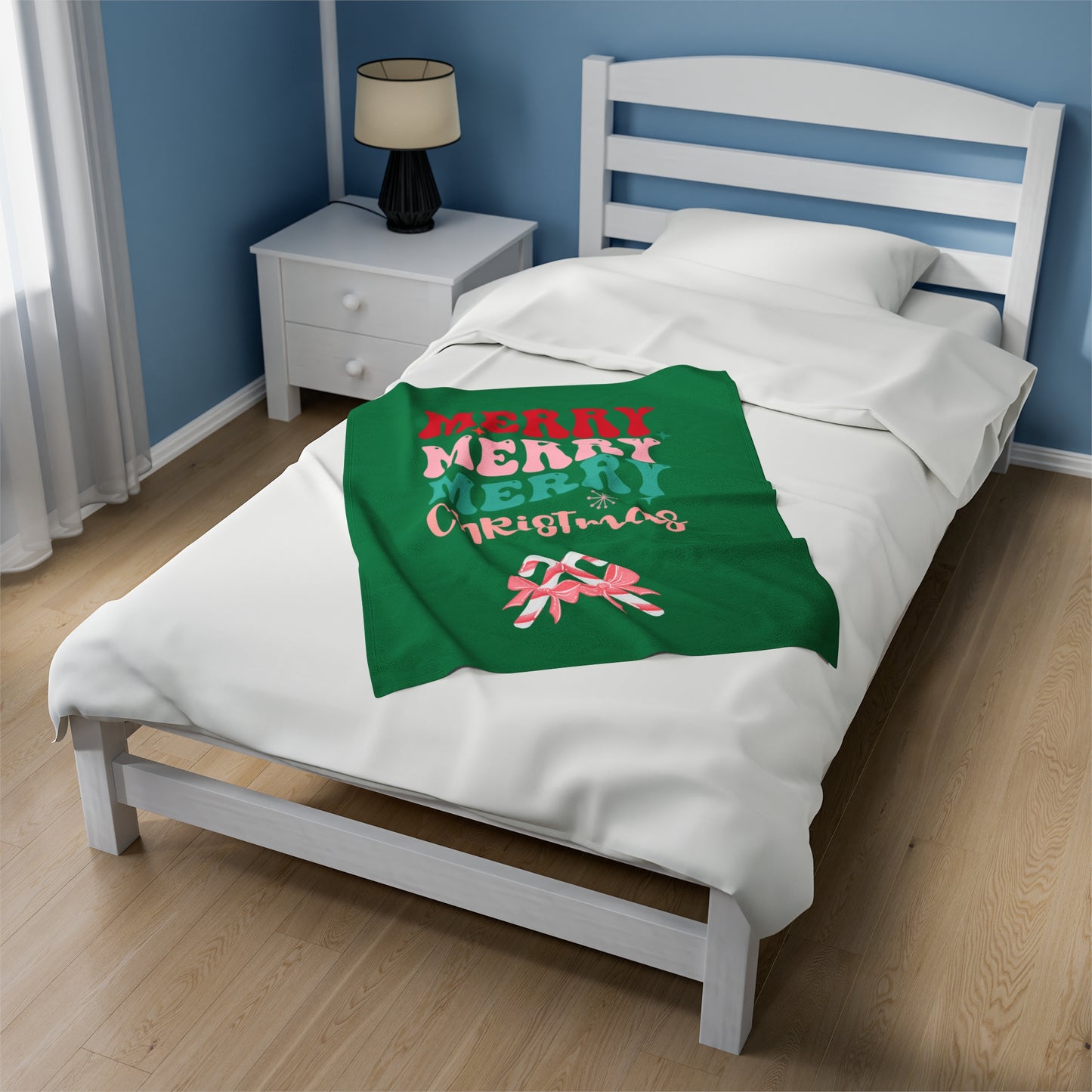 Merry Merry Velveteen Plush Blanket