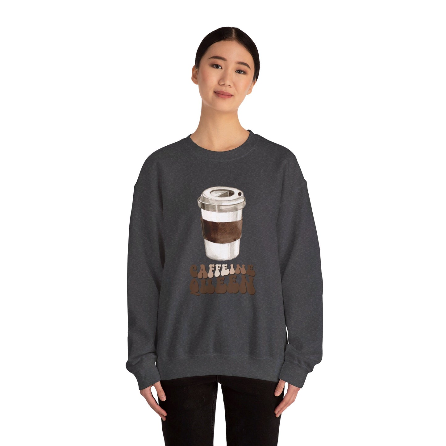 Caffeine Queen Unisex Heavy Blend™ Crewneck Sweatshirt