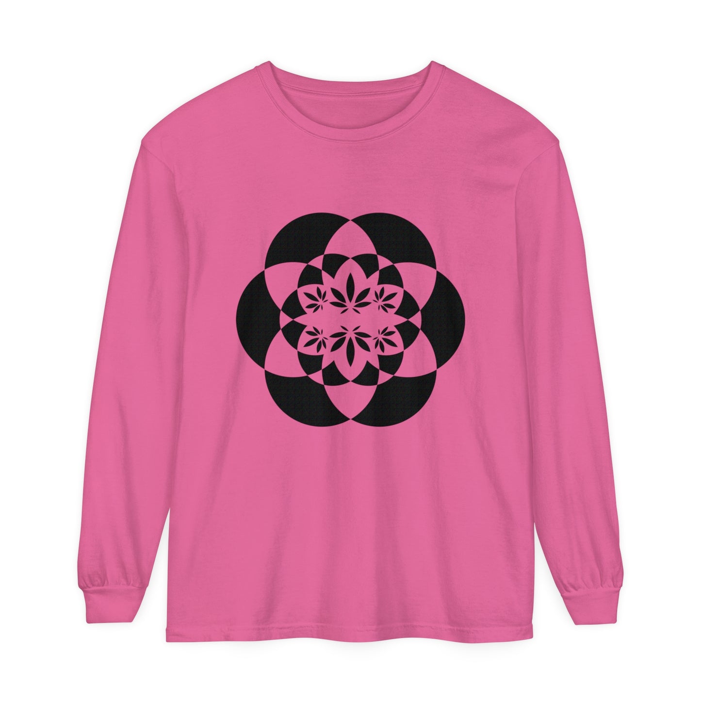 Flower for Life Unisex Garment-dyed Long Sleeve T-Shirt