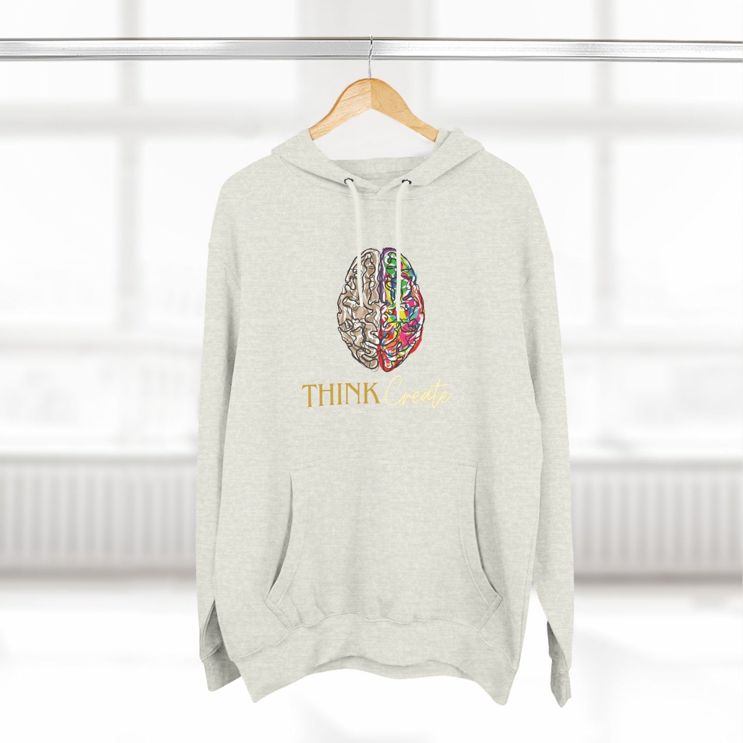 Think Create Three-Panel Fleece Hoodie