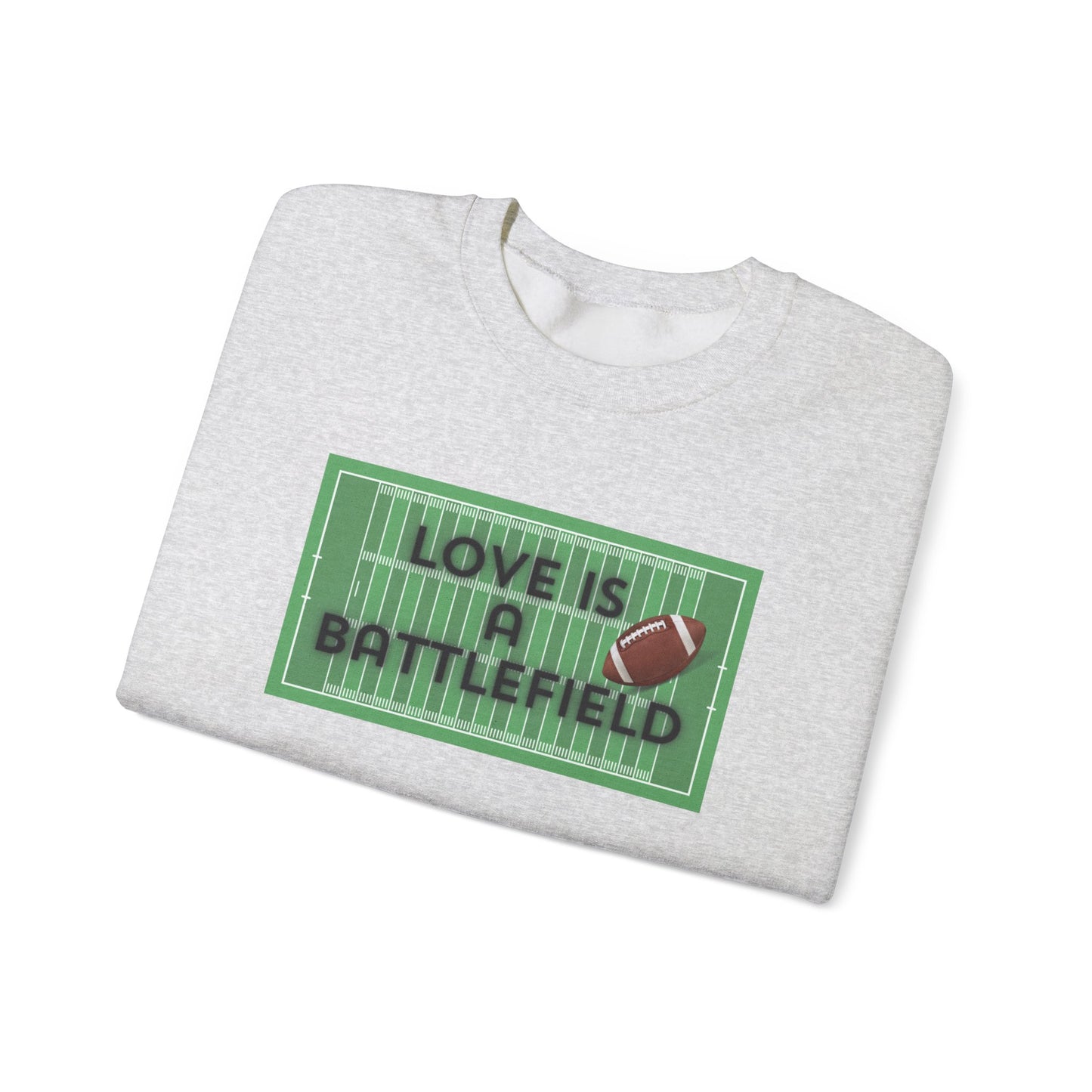 Love is a Battlefield Unisex Heavy Blend™ Crewneck Sweatshirt