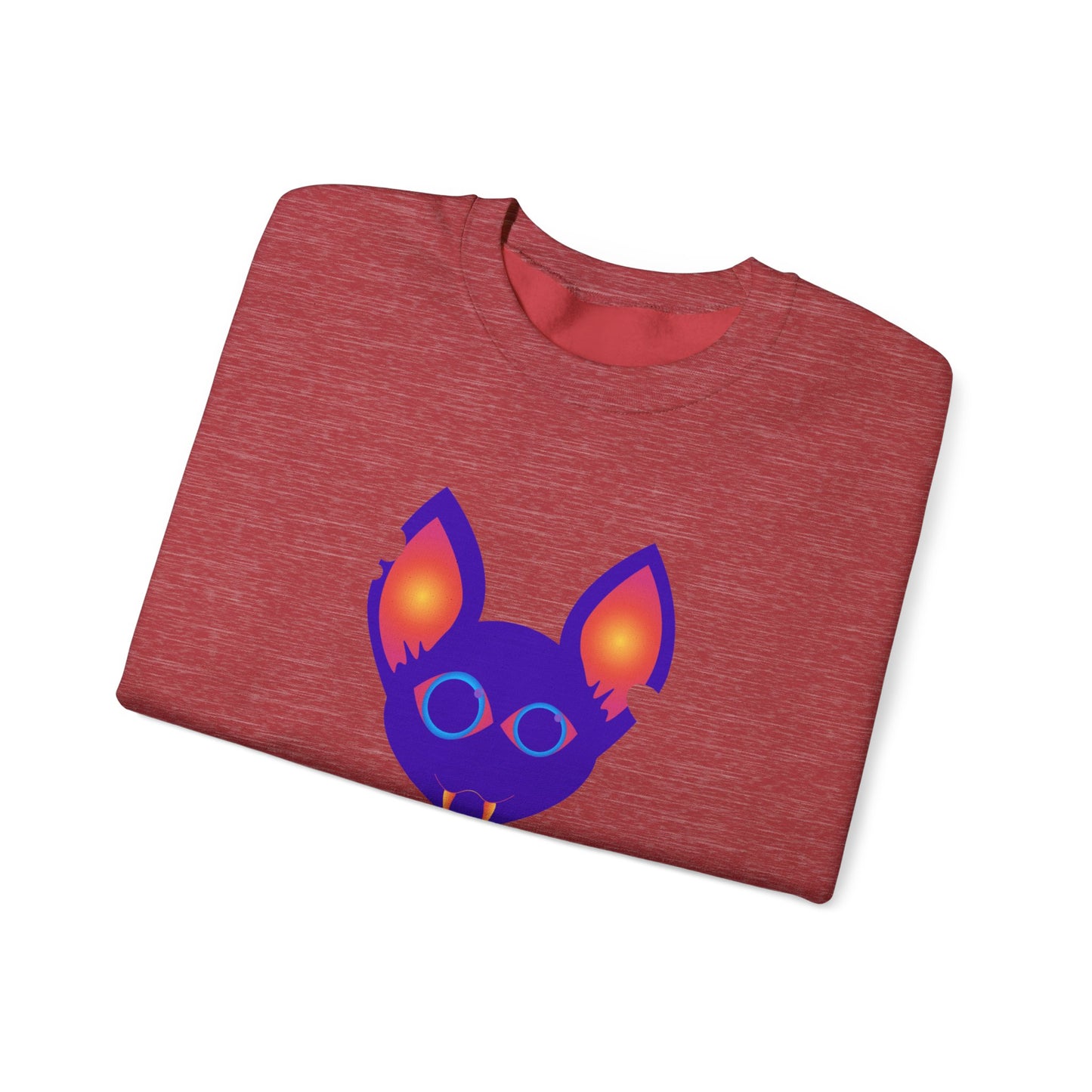 Purple Kitty Unisex Heavy Blend™ Crewneck Sweatshirt