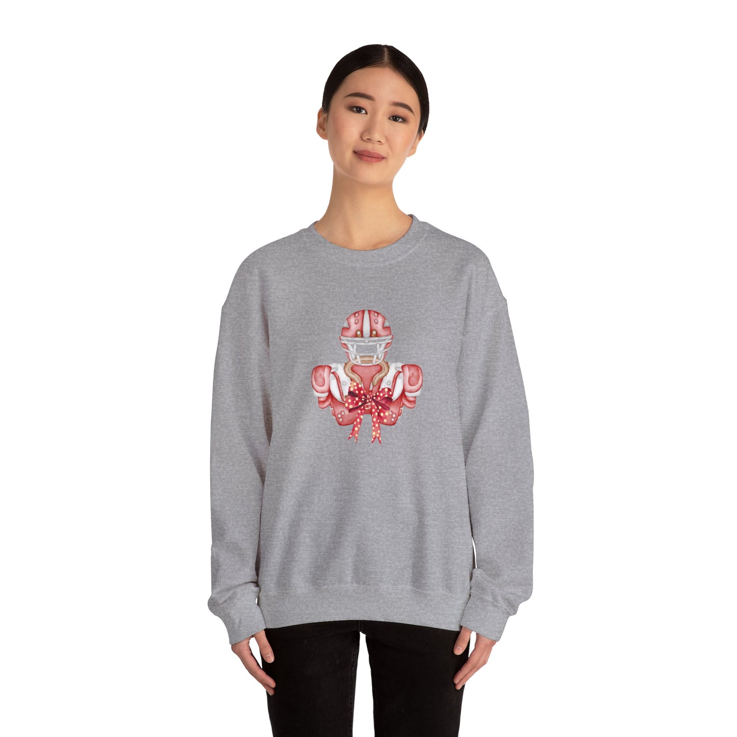 Red Bow Football Gear Unisex Heavy Blend™ Crewneck Sweatshirt