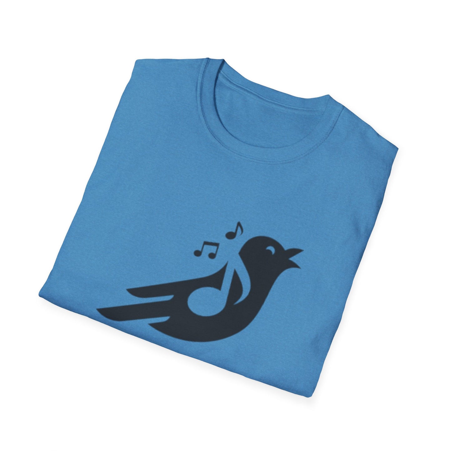 Black Bird Singing Unisex Softstyle T-Shirt