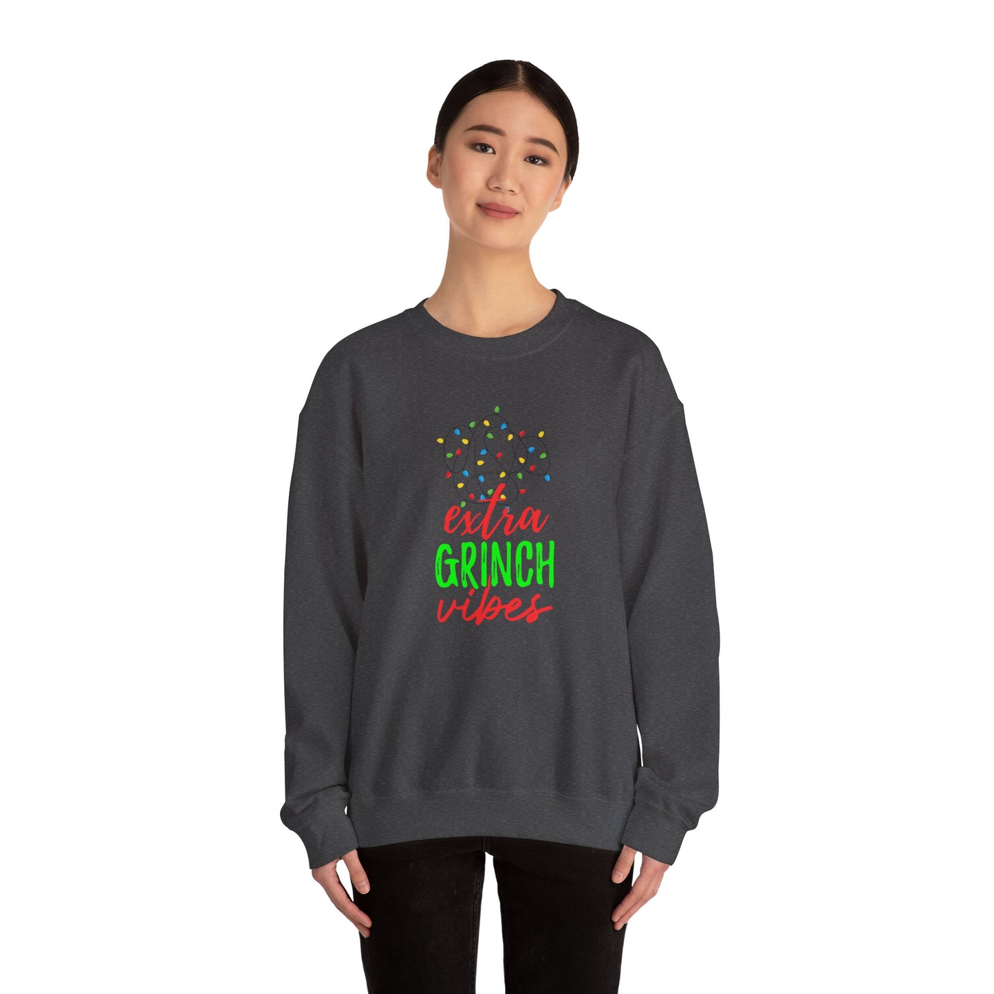 Grinch Vibes Unisex Heavy Blend™ Crewneck Sweatshirt