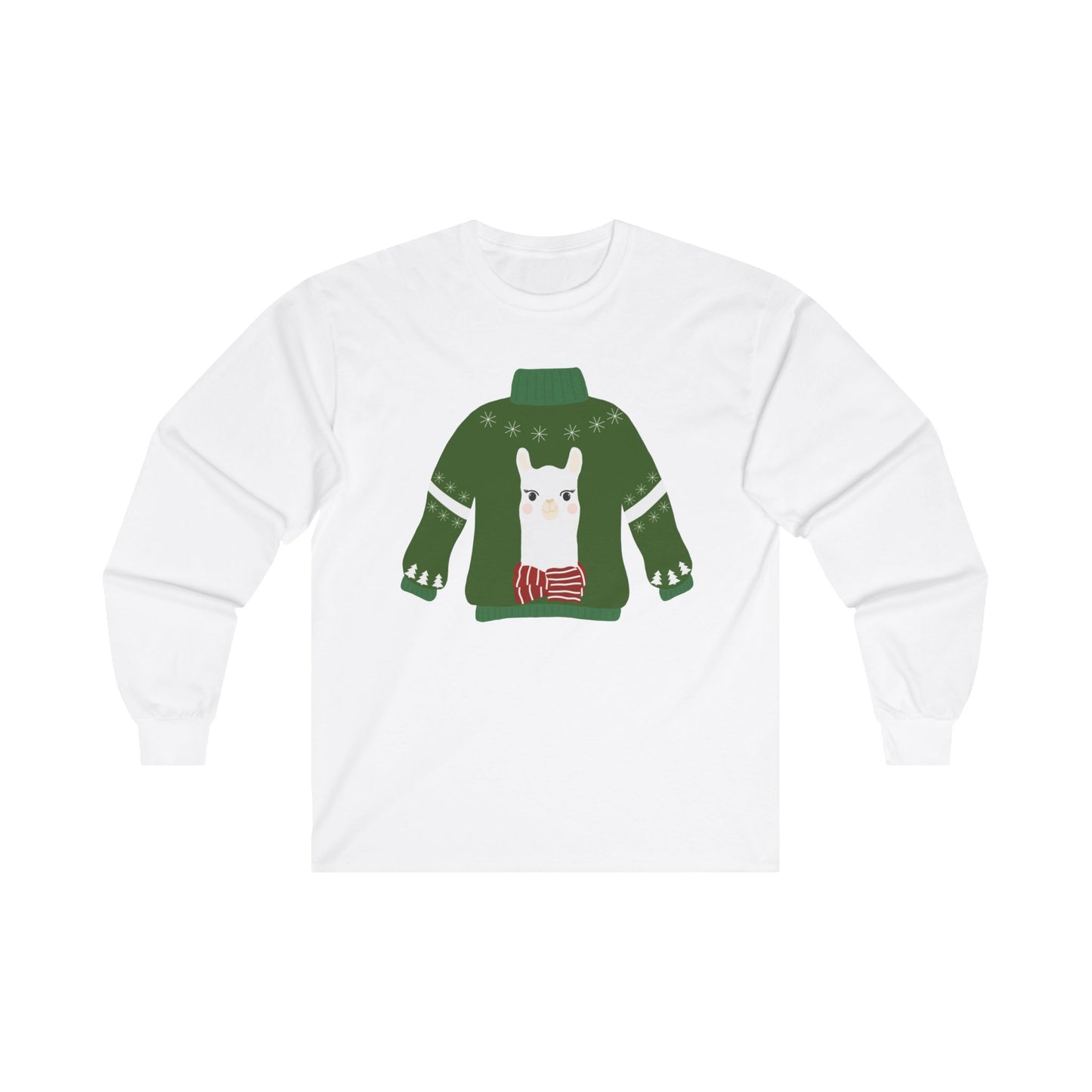 Llama Ugly Sweater Unisex Ultra Cotton Long Sleeve Tee