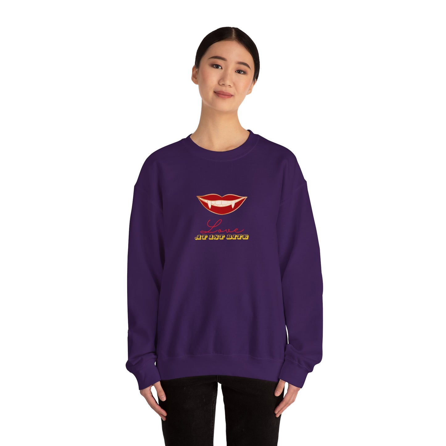 Love at First Bite Unisex Heavy Blend™ Crewneck Sweatshirt