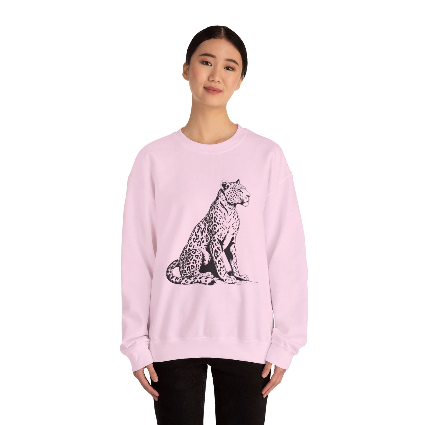 BW Leopard Unisex Heavy Blend™ Crewneck Sweatshirt