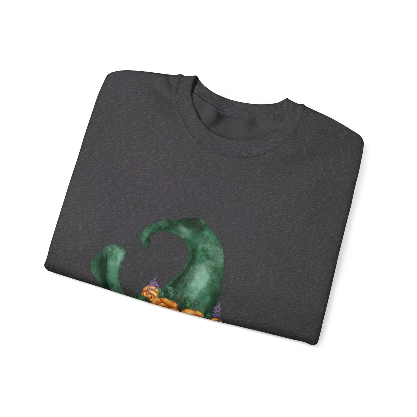 Green Witch Hat Unisex Heavy Blend™ Crewneck Sweatshirt