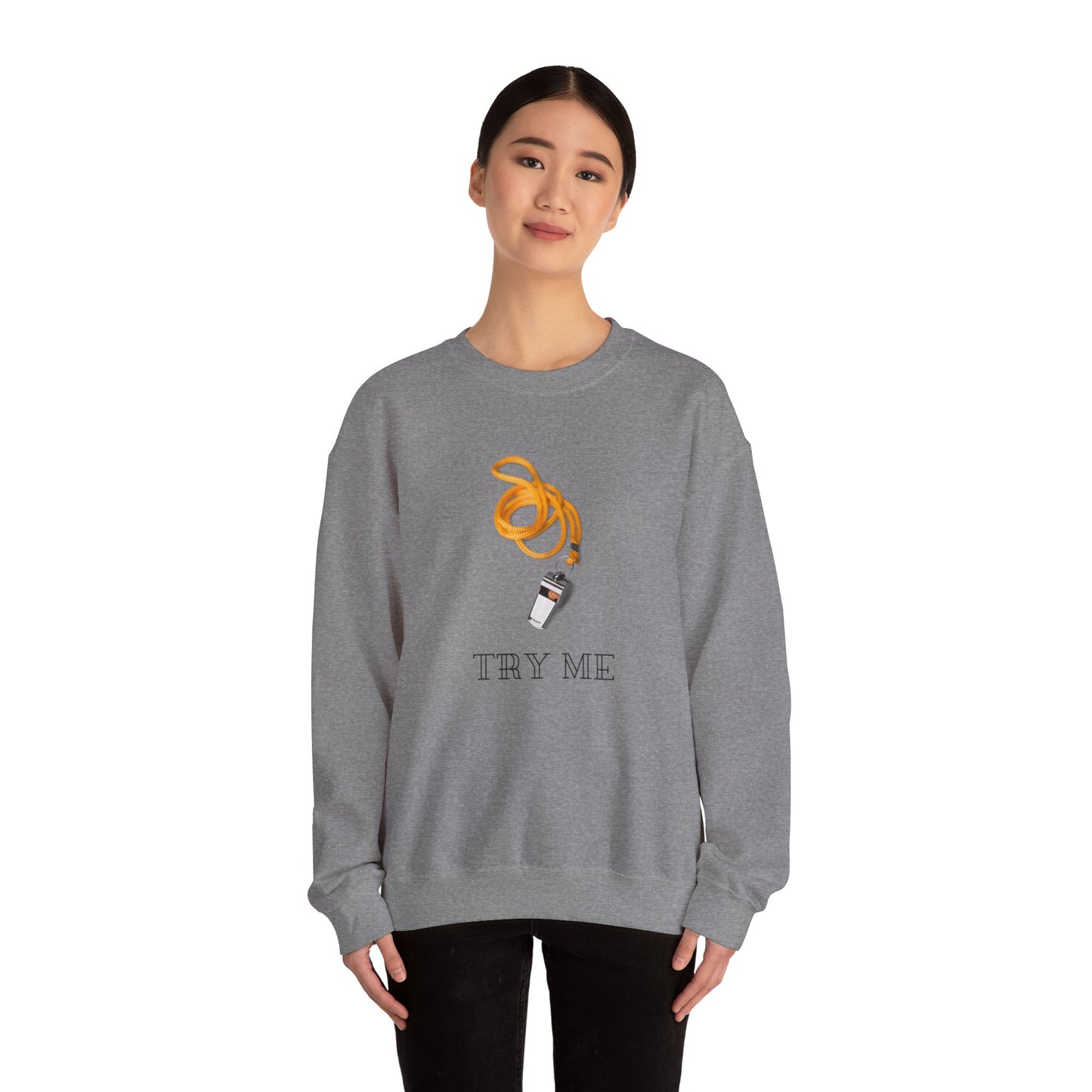 Try Me Unisex Heavy Blend™ Crewneck Sweatshirt