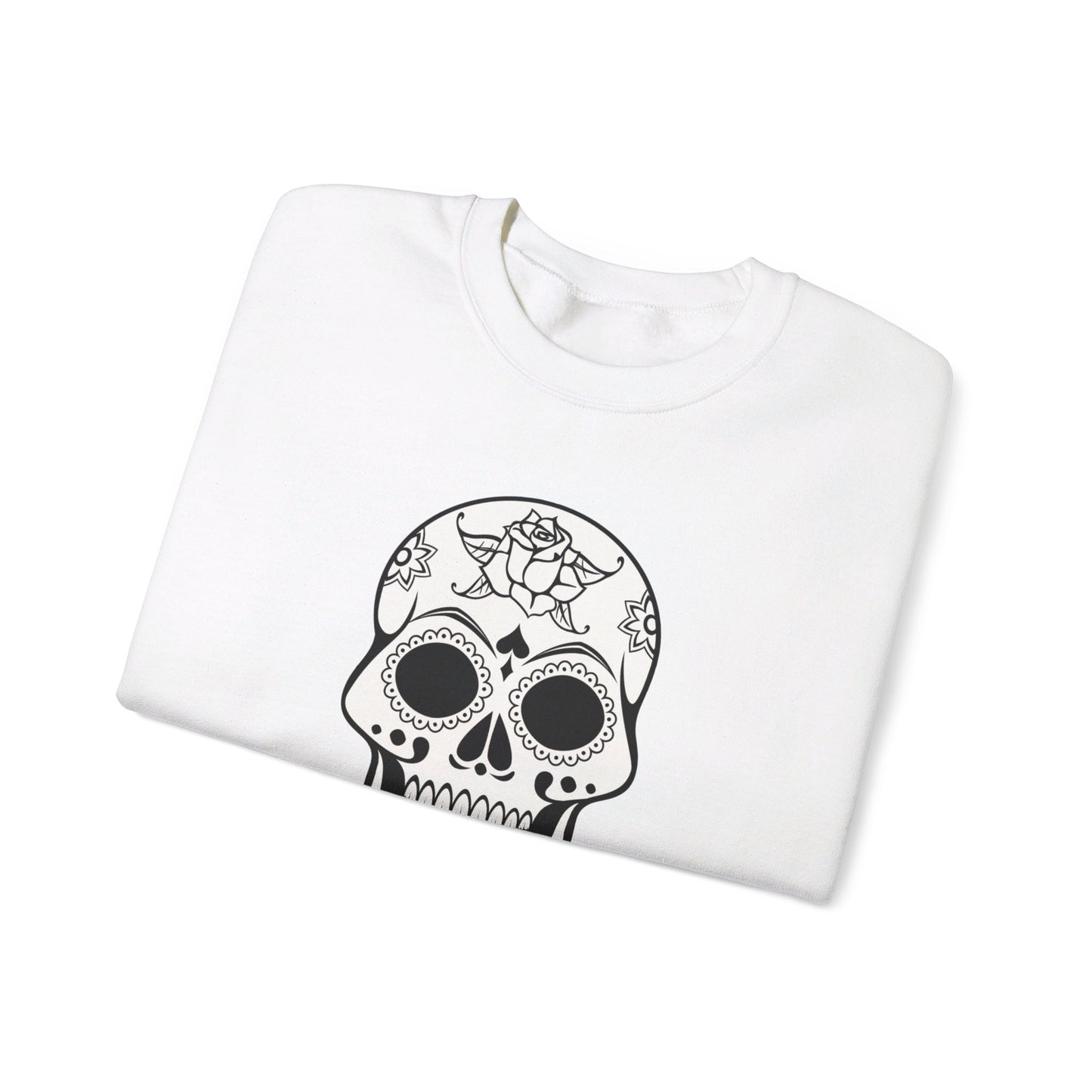 BW Skull Unisex Heavy Blend™ Crewneck Sweatshirt