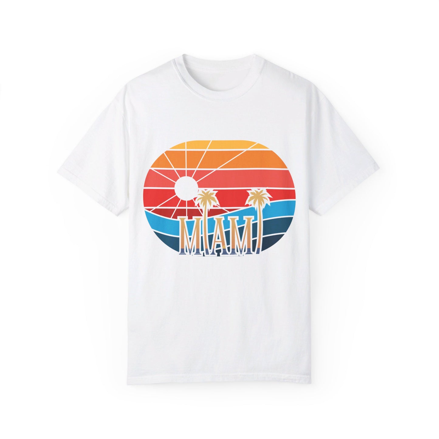 Miami Sun Unisex Garment-Dyed T-shirt