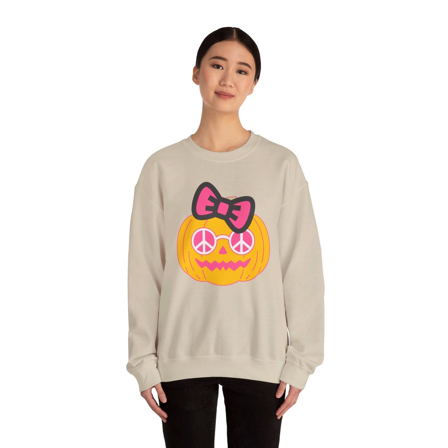 Peace Pumpkin Unisex Heavy Blend™ Crewneck Sweatshirt