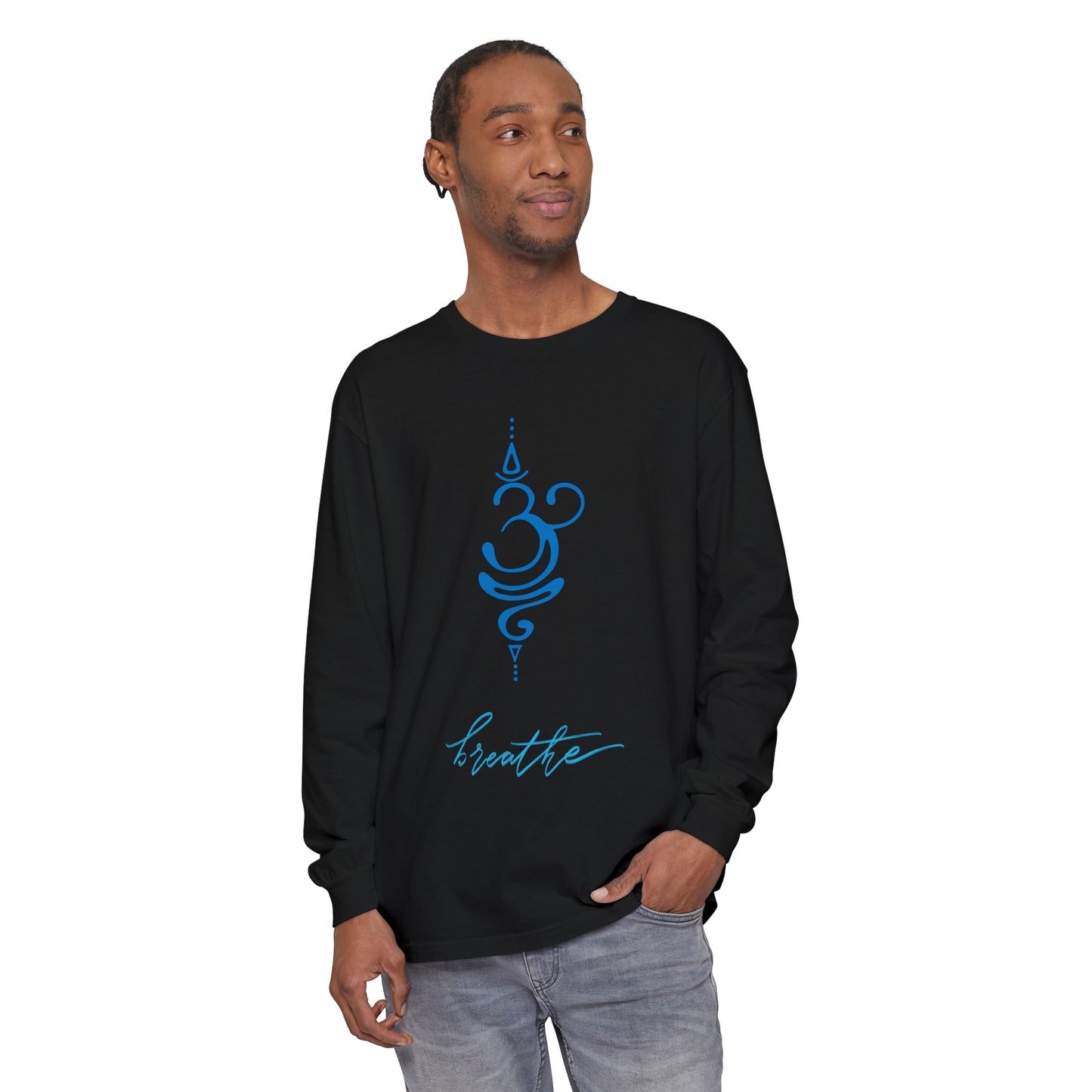 Breathe Unisex Garment-dyed Long Sleeve T-Shirt