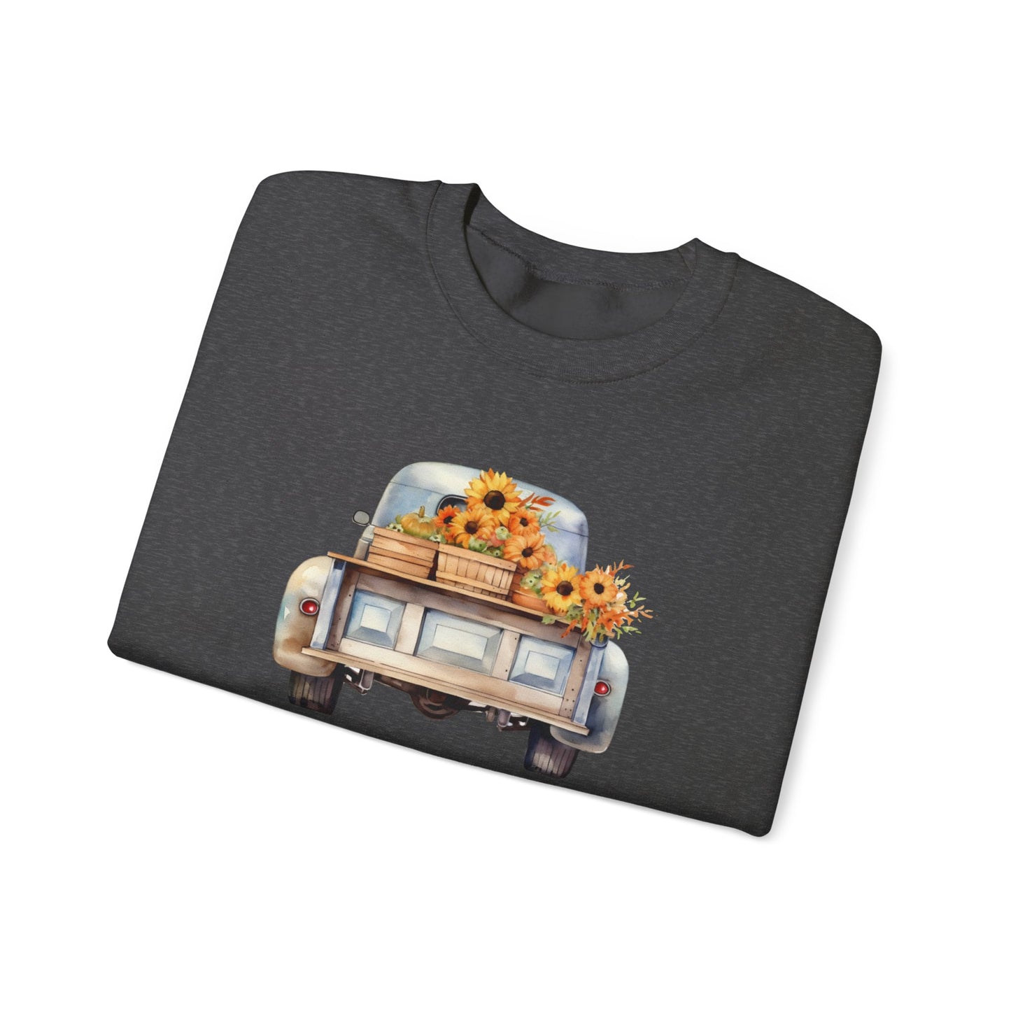 Vintage Truck Thanksgiving Unisex Heavy Blend™ Crewneck Sweatshirt