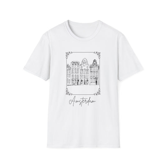 Amsterdam Ink Drawing Unisex Softstyle T-Shirt