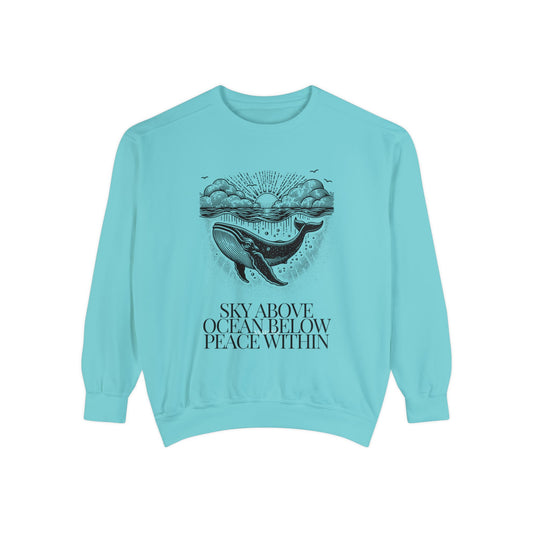 Sky Above Unisex Garment-Dyed Sweatshirt