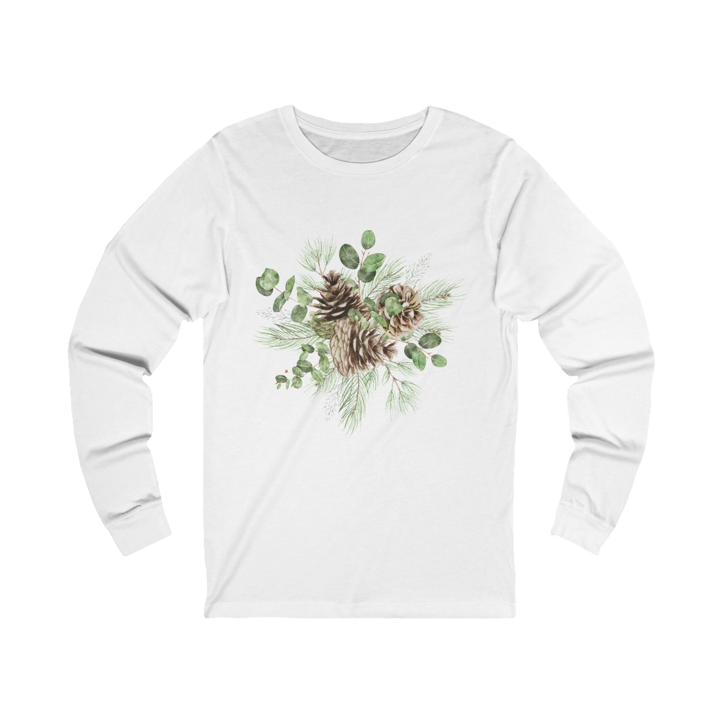 Winter Pinecones Unisex Jersey Long Sleeve Tee