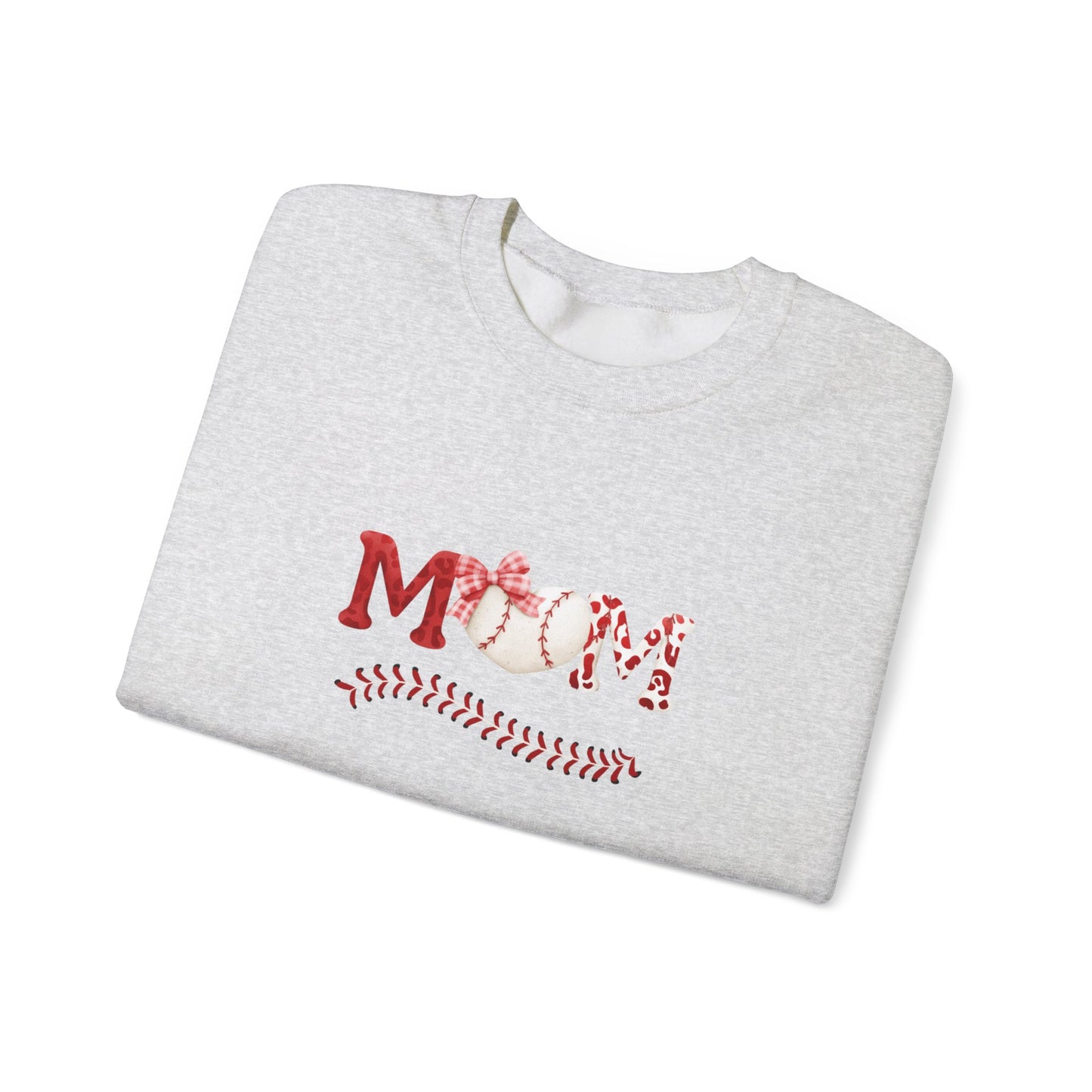 Mom Love Baseball Unisex Heavy Blend™ Crewneck Sweatshirt