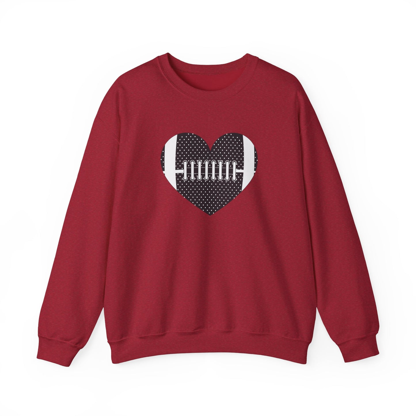 Football Heart Unisex Heavy Blend™ Crewneck Sweatshirt