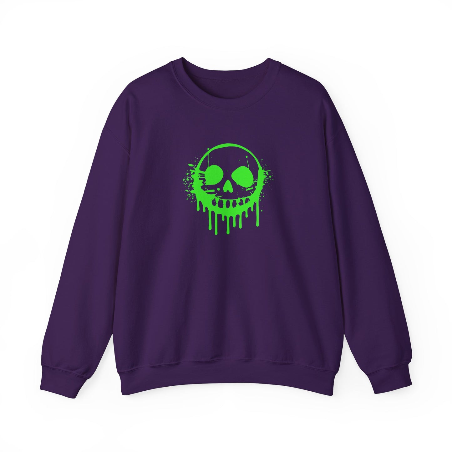 Green Ooze Face Unisex Heavy Blend™ Crewneck Sweatshirt