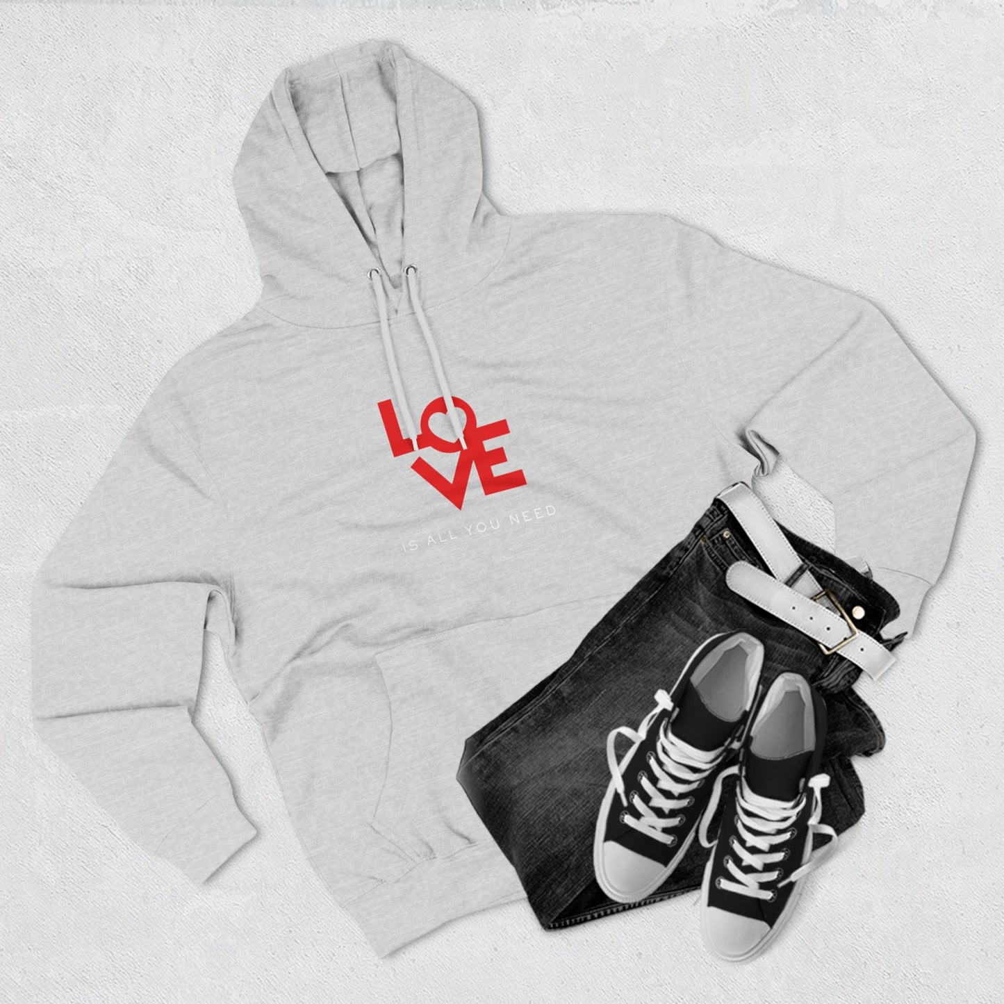 All You Need Three-Panel Fleece Hoodie