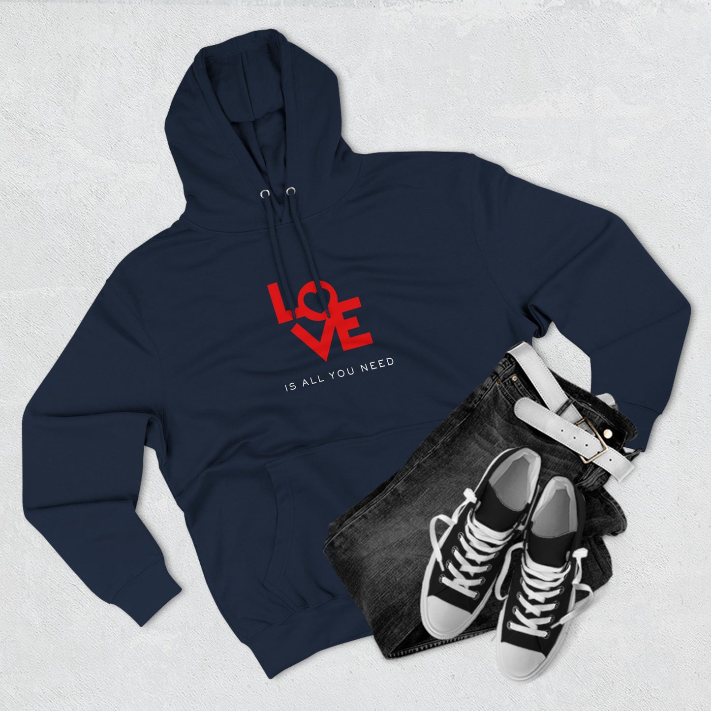 All You Need Three-Panel Fleece Hoodie