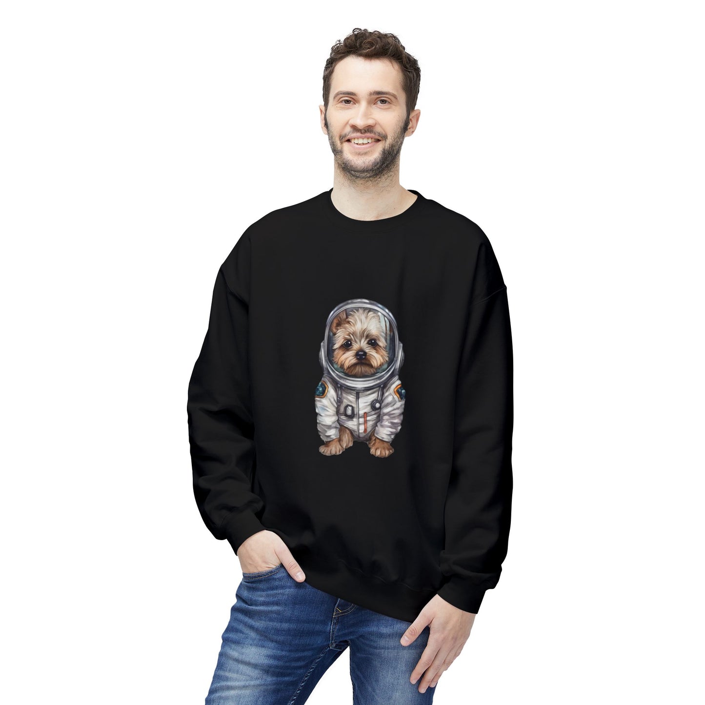 Yorky Space Unisex Midweight Softstyle Fleece Crewneck Sweatshirt