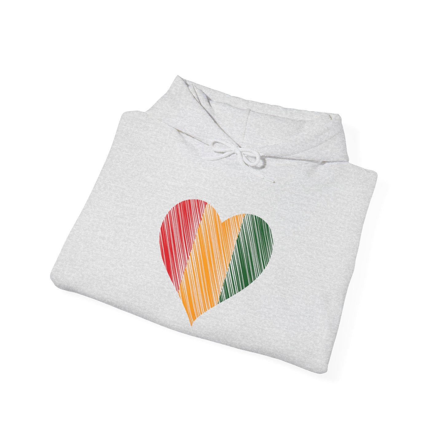 Rasta Heart Unisex Heavy Blend™ Hooded Sweatshirt