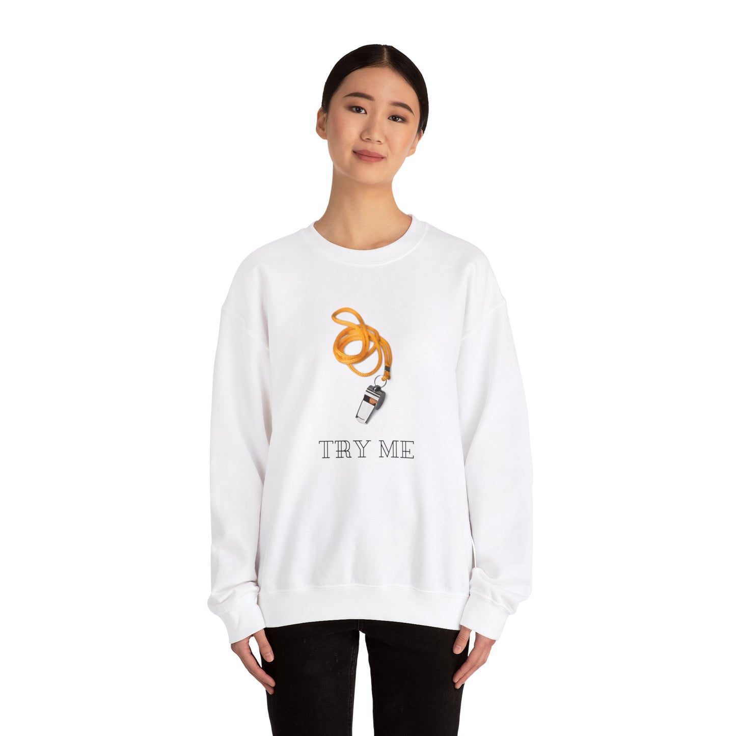 Try Me Unisex Heavy Blend™ Crewneck Sweatshirt