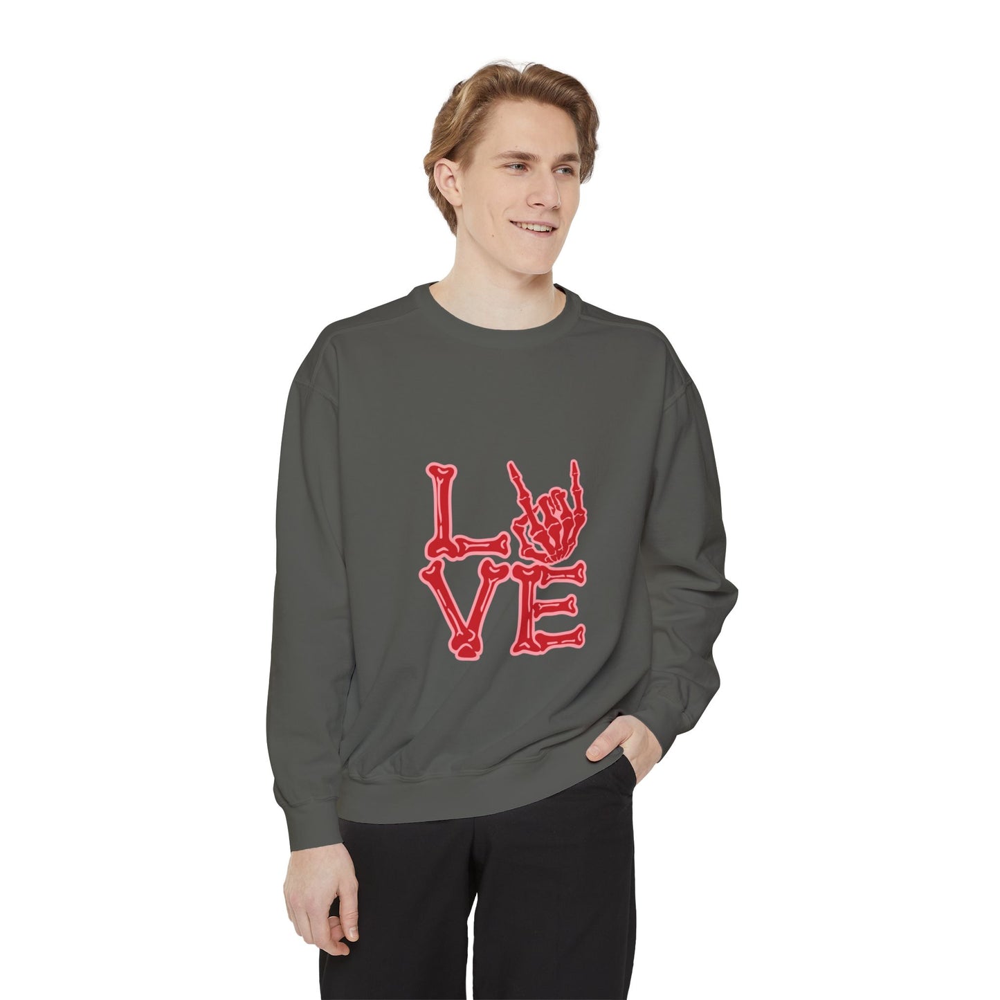 Love Rock Unisex Garment-Dyed Sweatshirt