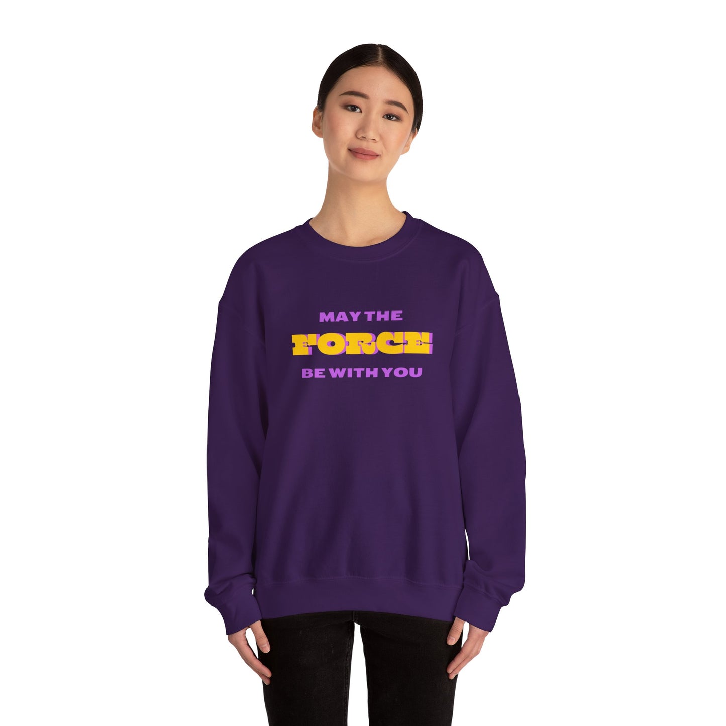 May the Force Unisex Heavy Blend™ Crewneck Sweatshirt