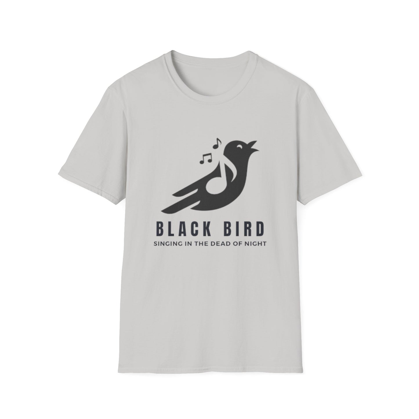 Black Bird Singing Unisex Softstyle T-Shirt