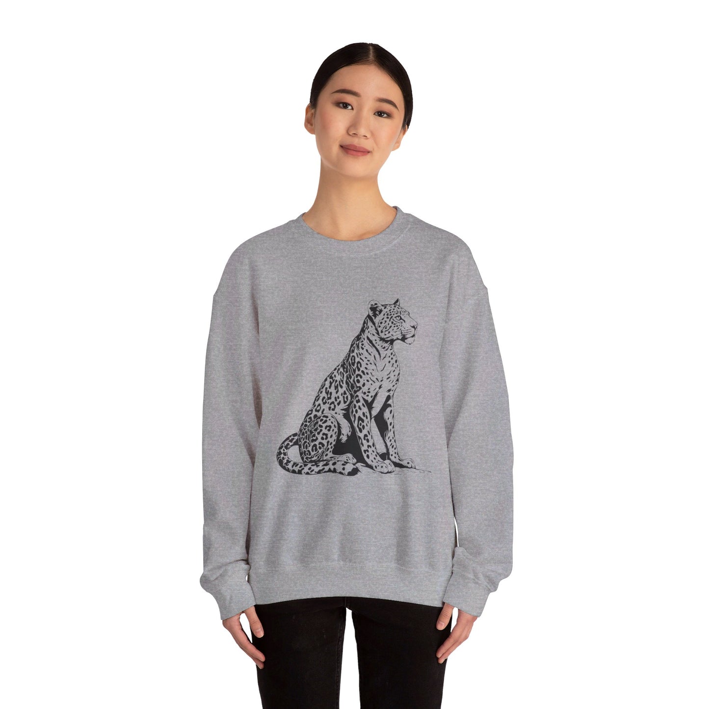 BW Leopard Unisex Heavy Blend™ Crewneck Sweatshirt