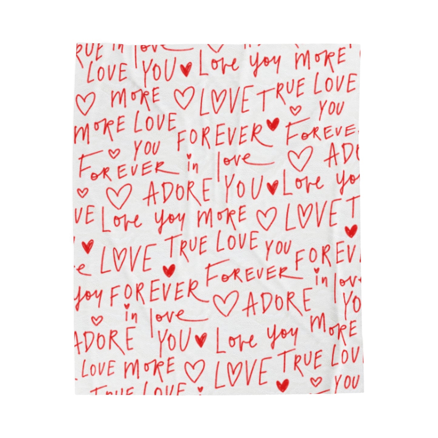 Adore You Valentine Plush Blanket