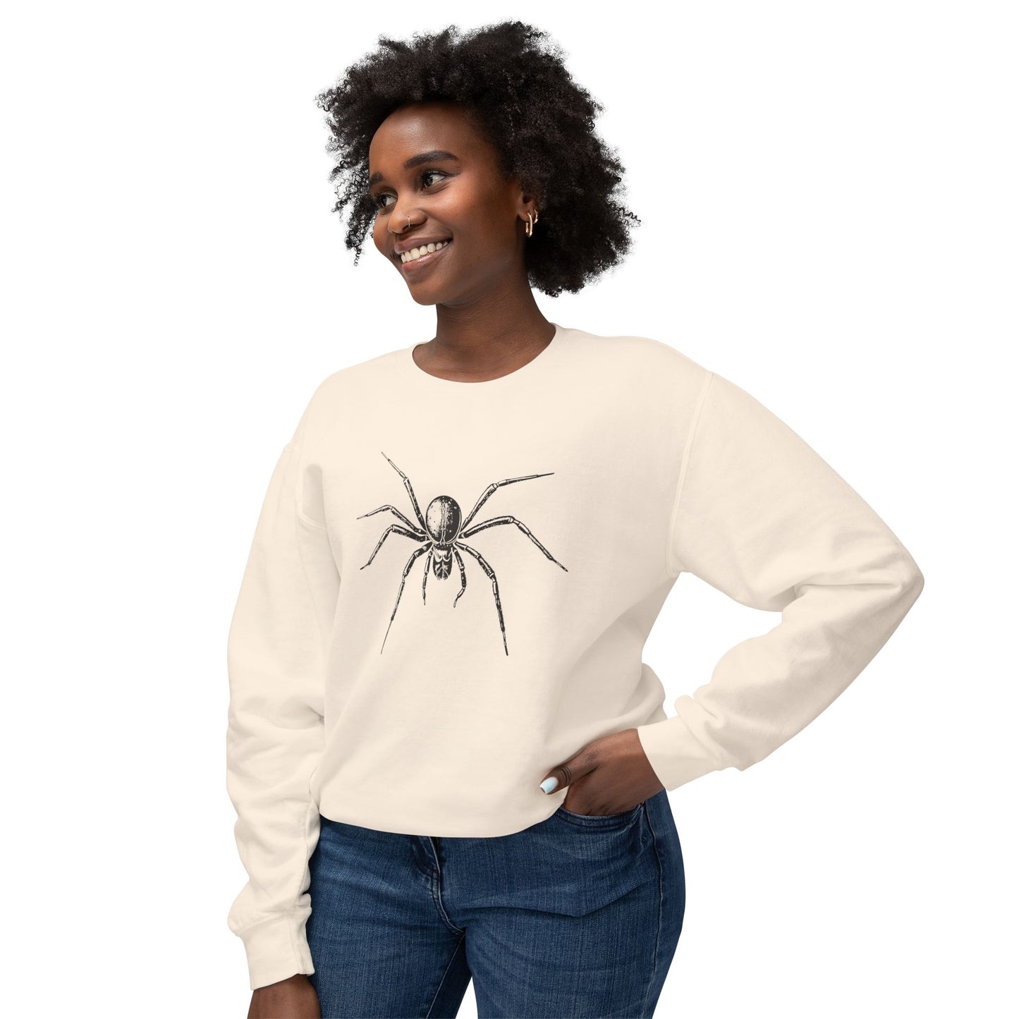 Arachnophobia SPIDER Unisex Lightweight Crewneck Sweatshirt