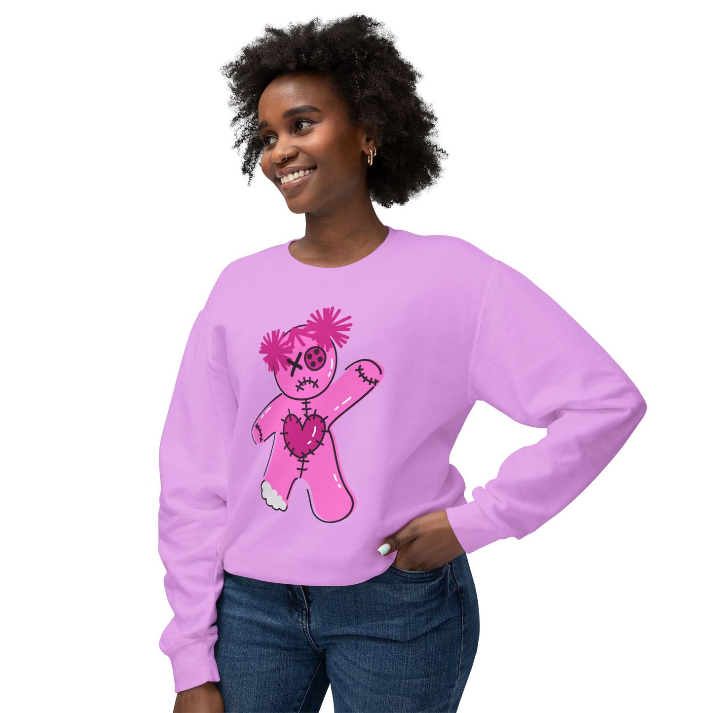 Susie Voodoo Unisex Lightweight Crewneck Sweatshirt