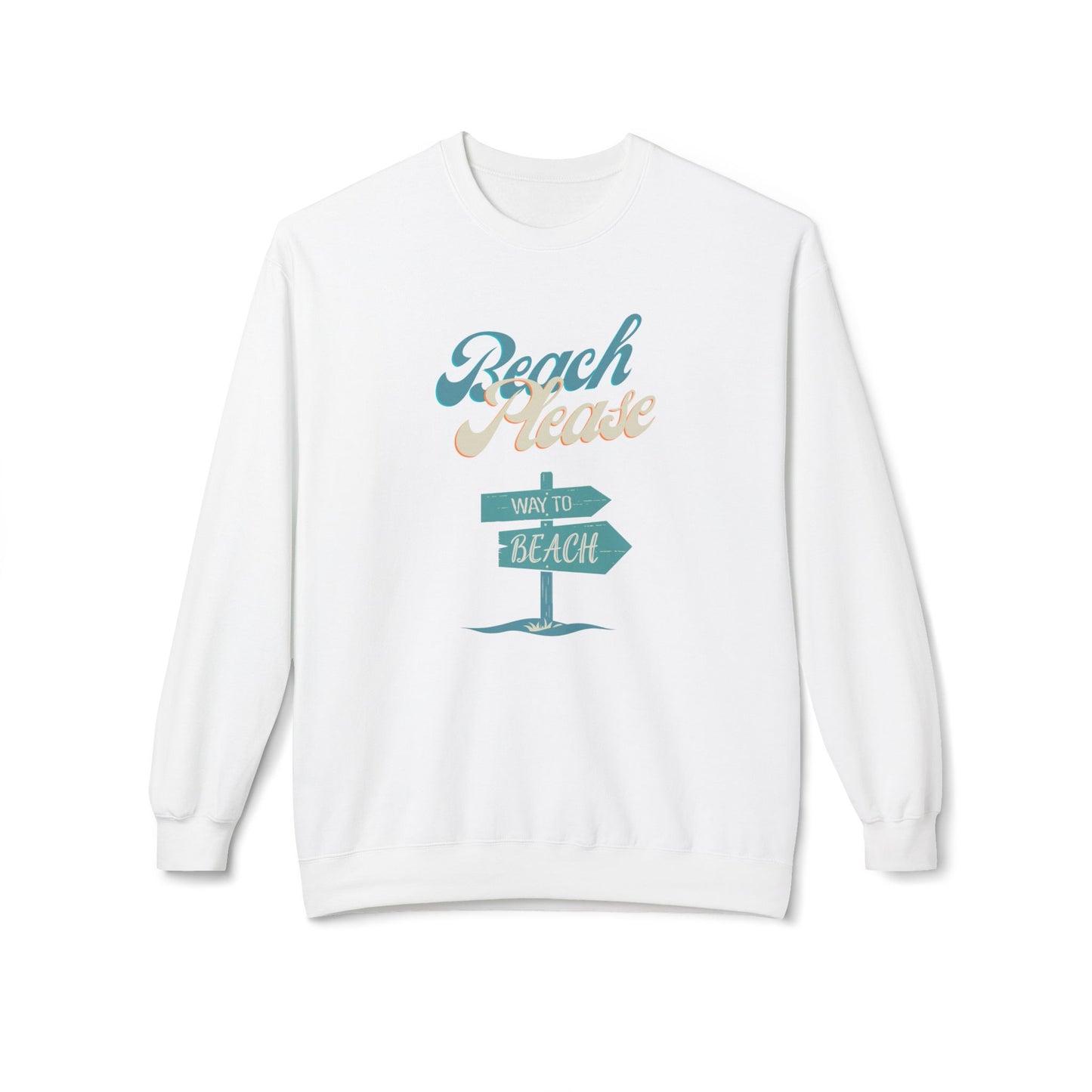 Beach Please II Unisex Midweight Softstyle Fleece Crewneck Sweatshirt